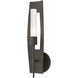 Passage 1 Light 5.3 inch Dark Smoke Sconce Wall Light in Frosted