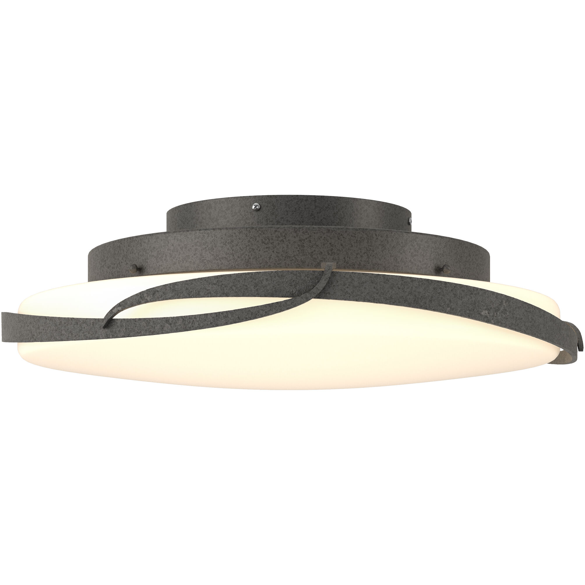 Flora LED 24.1 inch Natural Iron Flush Mount Ceiling Light
