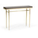 Wick 42 X 11.5 inch Modern Brass Console Table in Maple Espresso