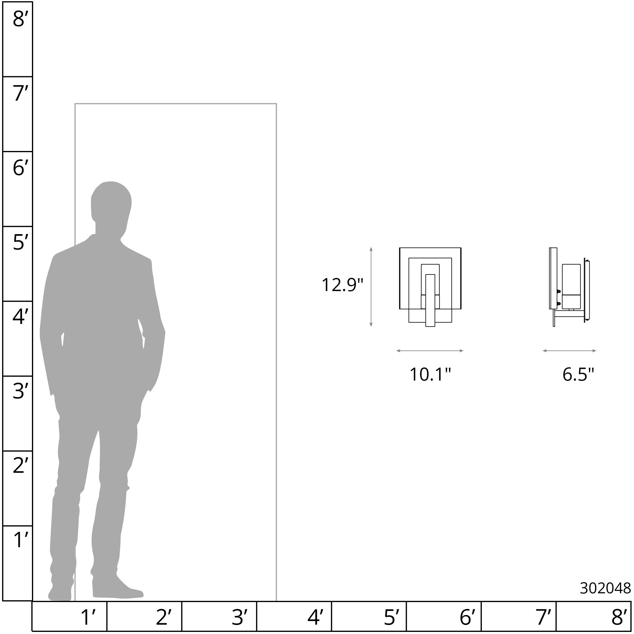 Arc 1 Light 12.9 inch Coastal White Outdoor Wall Sconce