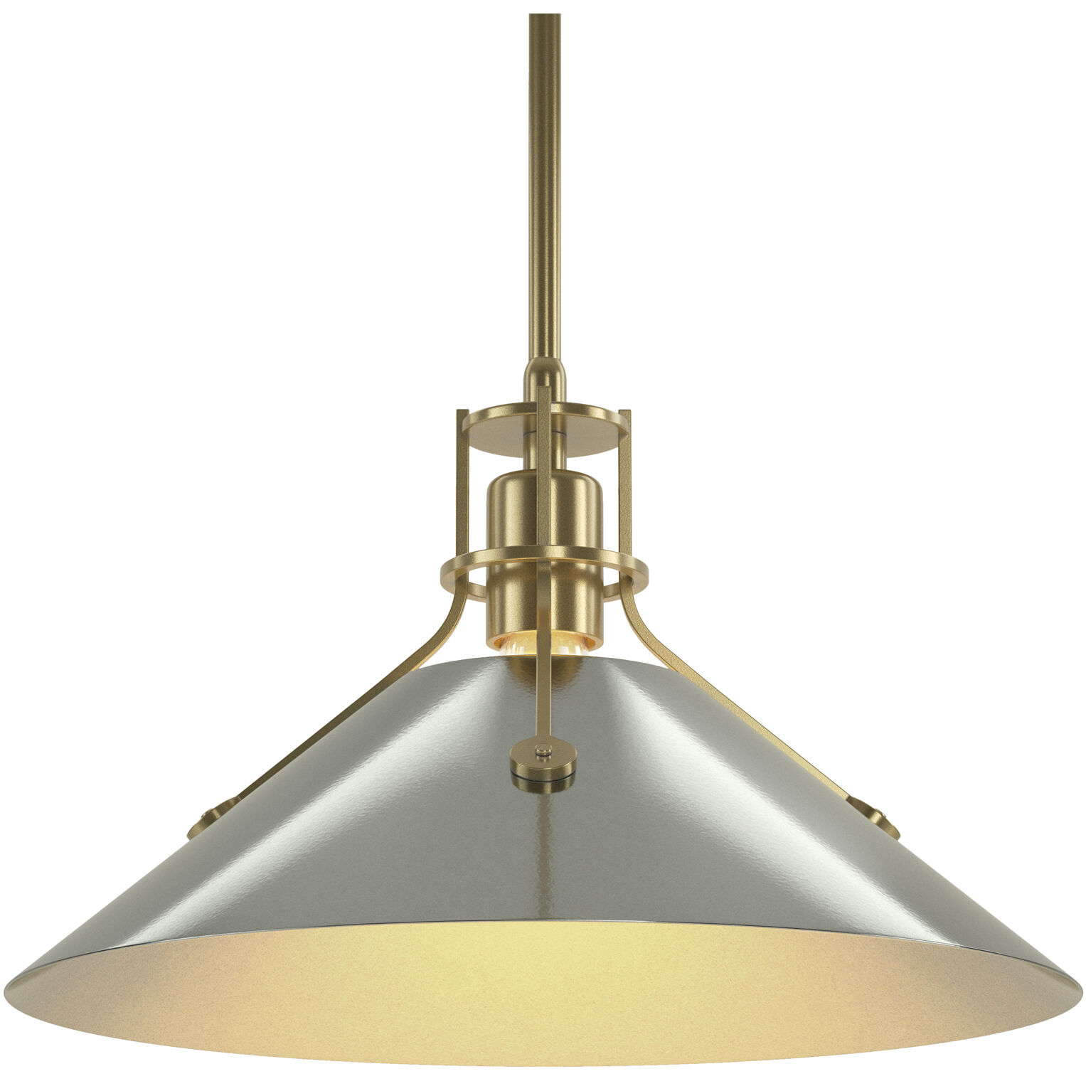 Henry 1 Light 14.4 inch Modern Brass and Sterling Mini Pendant Ceiling Light in Modern Brass/Sterling, Medium