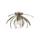 Dahlia 1 Light 21.3 inch Soft Gold Semi-Flush Ceiling Light in Water