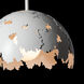 Pangea 1 Light 15.3 inch White Pendant Ceiling Light - Open Box