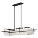 Etch 4 Light 54 inch Oil Rubbed Bronze Pendant Ceiling Light in Flax