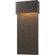 Stratum LED 21.8 inch Coastal Oil Rub Bronze and Coastal Oil Rub Bronze Outdoor Sconce in Coastal Oil Rubbed Bronze, Large