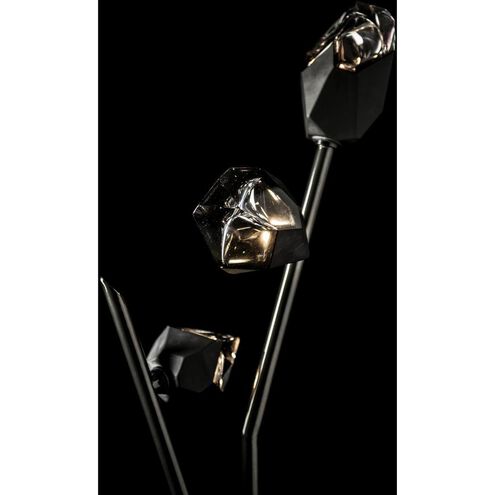 Chrysalis 74.4 inch 5 watt Ink Floor Lamp Portable Light in Black Crystal