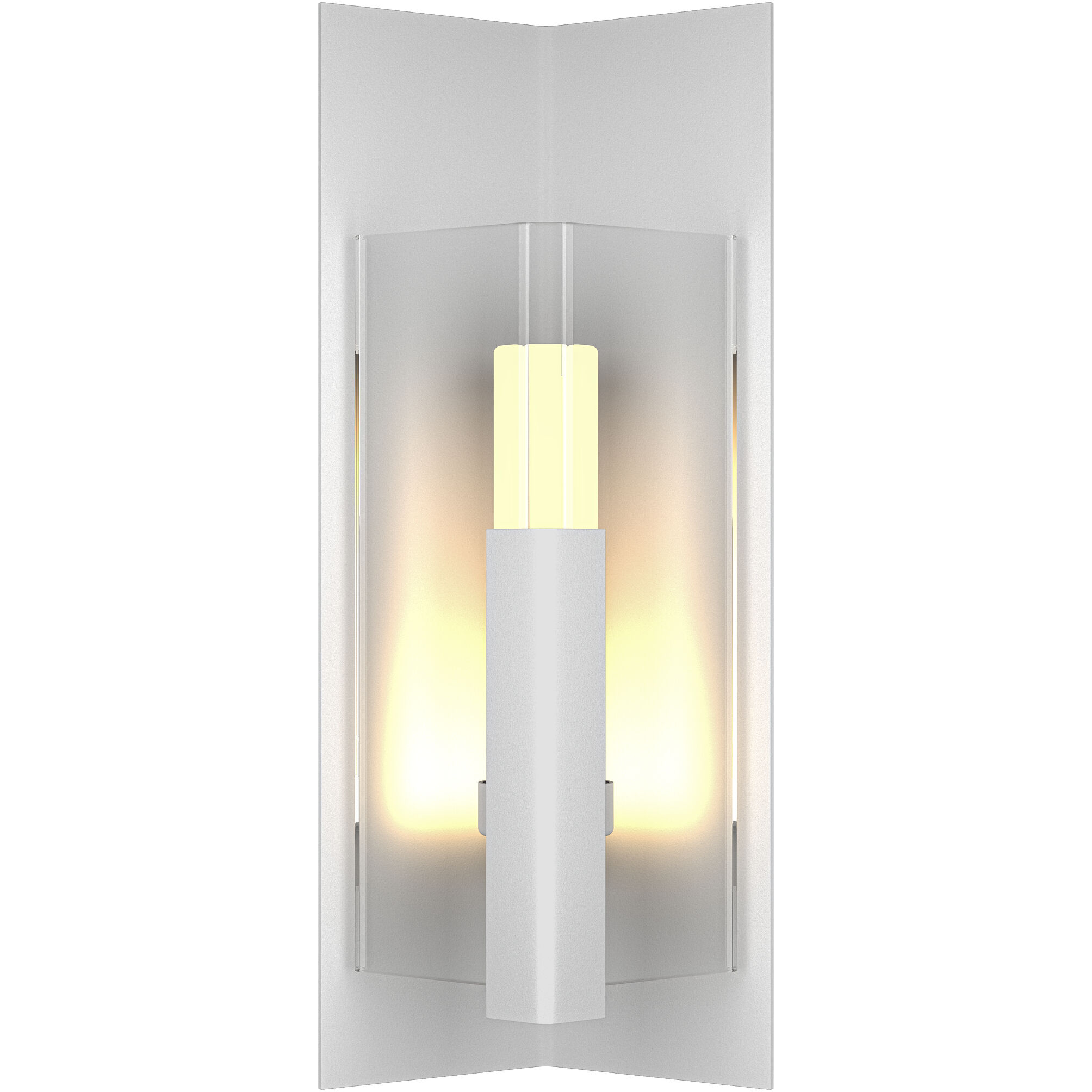 Summit 1 Light 18.7 inch White Outdoor Sconce in Clear, Small