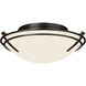Presidio Tryne 2 Light 15.7 inch Oil Rubbed Bronze Flush Mount Ceiling Light