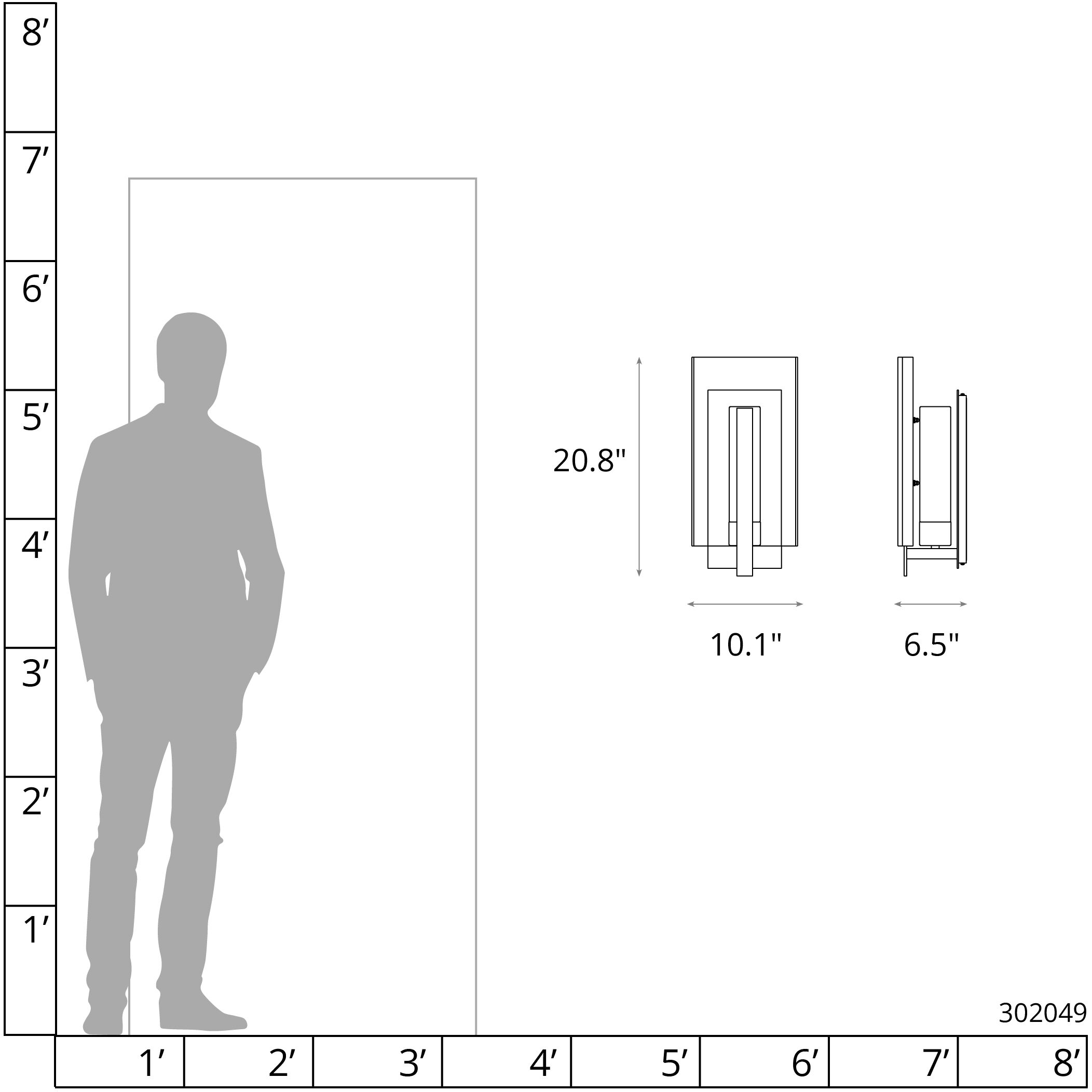 Arc 1 Light 20.8 inch Coastal Oil Rubbed Bronze Outdoor Wall Sconce