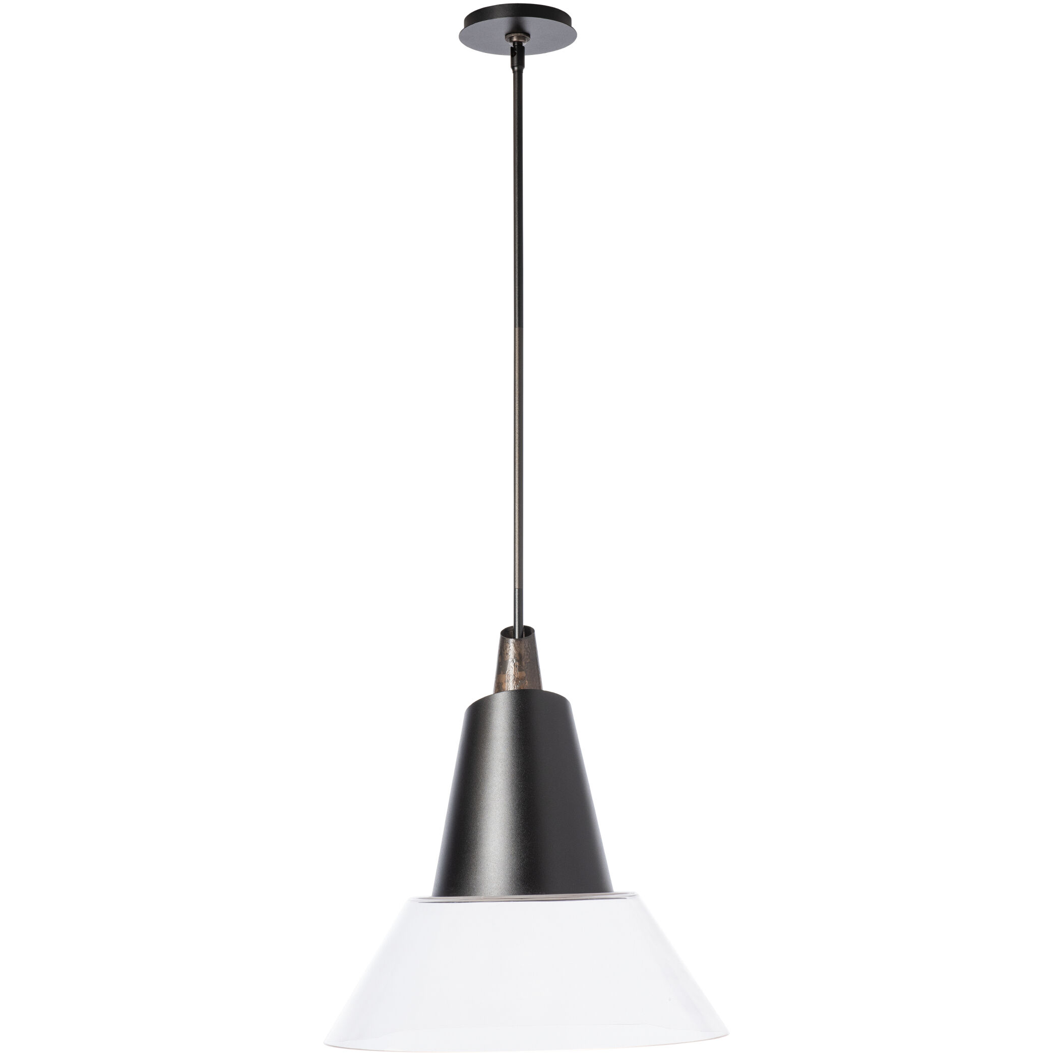 Kora 1 Light 17.8 inch Black/Dark Smoke Pendant Ceiling Light