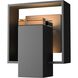 Shadow Box 1 Light 8.5 inch Coastal Black and Coastal Dark Smoke Outdoor Sconce in Coastal Black/Coastal Dark Smoke, Small