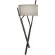 Arbo 2 Light 10 inch Dark Smoke ADA Sconce Wall Light in Flax