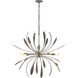 Dahlia 6 Light 32.7 inch Natural Iron Chandelier Ceiling Light