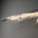Glissade LED 30 inch Sterling Bath Sconce Wall Light
