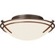 Presidio Tryne 2 Light 15.7 inch White Flush Mount Ceiling Light