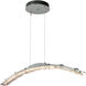 Glissade LED 4.1 inch Vintage Platinum Pendant Ceiling Light, Large