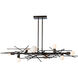 Brindille 8 Light 54.8 inch Dark Smoke Linear Pendant Ceiling Light