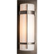 Banded 1 Light 20.8 inch Coastal Dark Smoke Outdoor Sconce, Large - Open Box