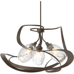 Nest 3 Light 30.6 inch Bronze Pendant Ceiling Light