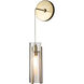 Exos Glass LED 5.5 inch White Mini Sconce Wall Light in Clear, Low Voltage