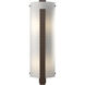 Forged Vertical Bar 2 Light 7.25 inch Bronze ADA Sconce Wall Light, Large