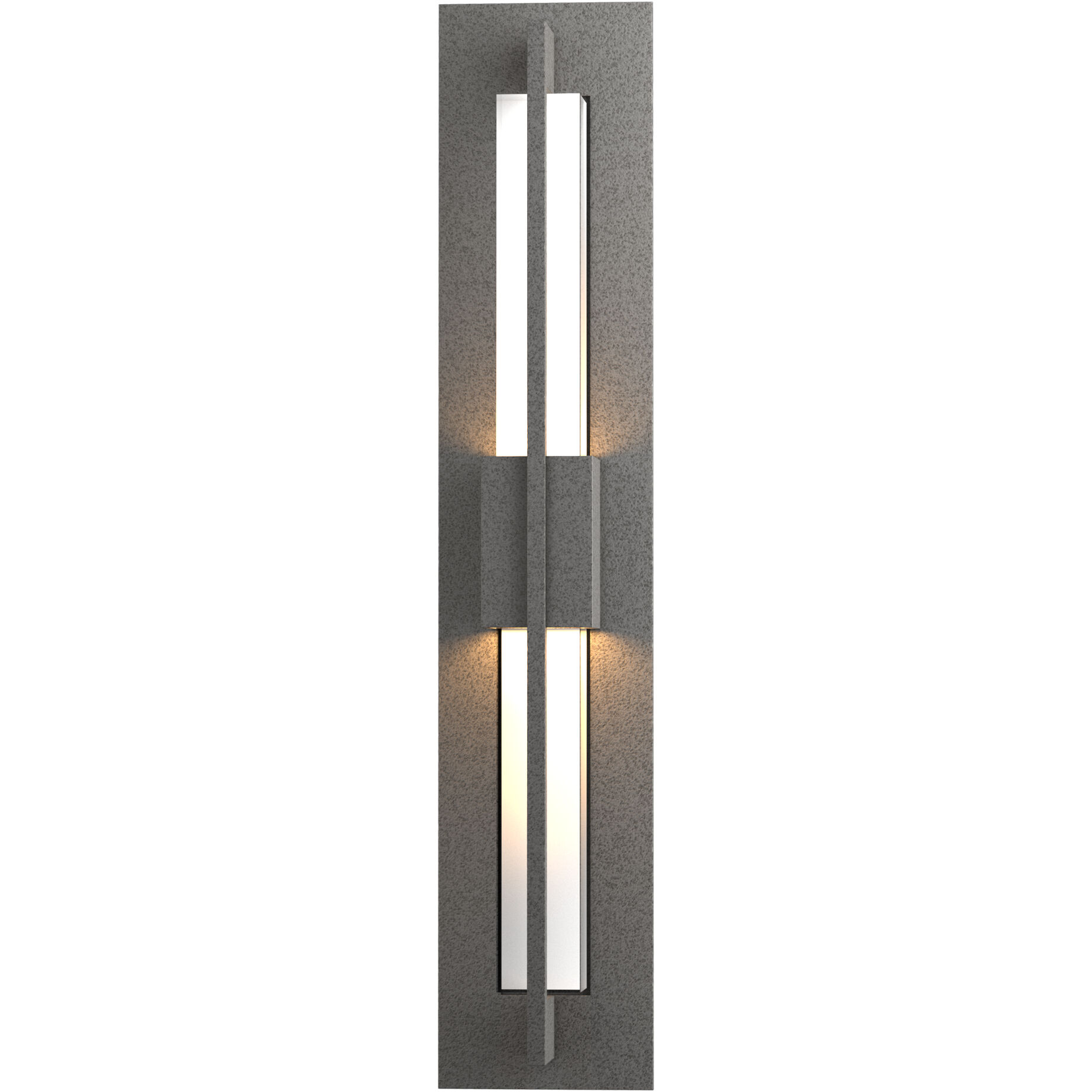 Double Axis LED 23.5 inch Coastal Natural Iron Outdoor Sconce, Small