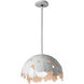 Pangea 1 Light 15.3 inch White Pendant Ceiling Light - Open Box