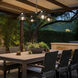 Stowe 4 Light 38.2 inch Coastal Dark Smoke Outdoor Pendant
