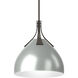 Summit 1 Light 12.8 inch Oil Rubbed Bronze and Vintage Platinum Pendant Ceiling Light - Open Box