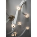 Art & Alchemy SNAPS LED 86.5 inch White Pendant Ceiling Light in Chestnut Leather with Alabaster, Large