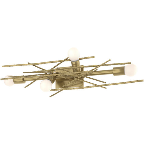 Brindille 4 Light 32.9 inch Modern Brass Sconce/Semi-Flush Wall Light, Large