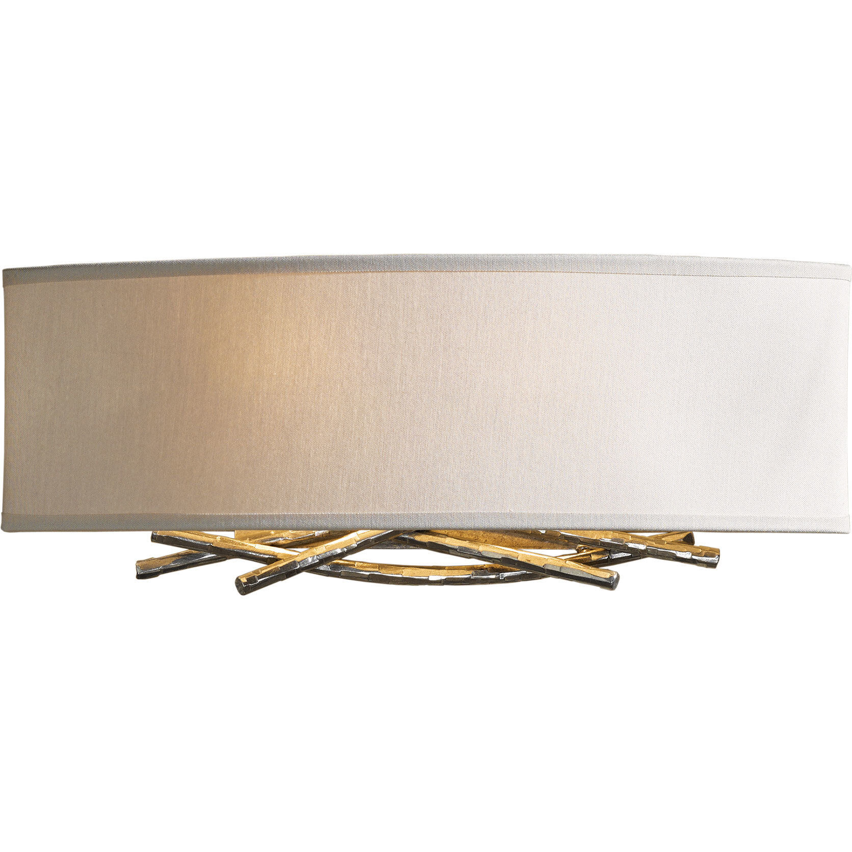 Brindille 2 Light 16 inch Vintage Platinum ADA Sconce Wall Light in Flax