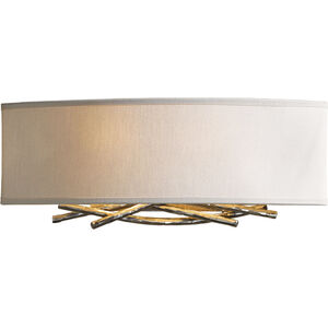 Brindille 2 Light 16 inch Vintage Platinum ADA Sconce Wall Light in Flax