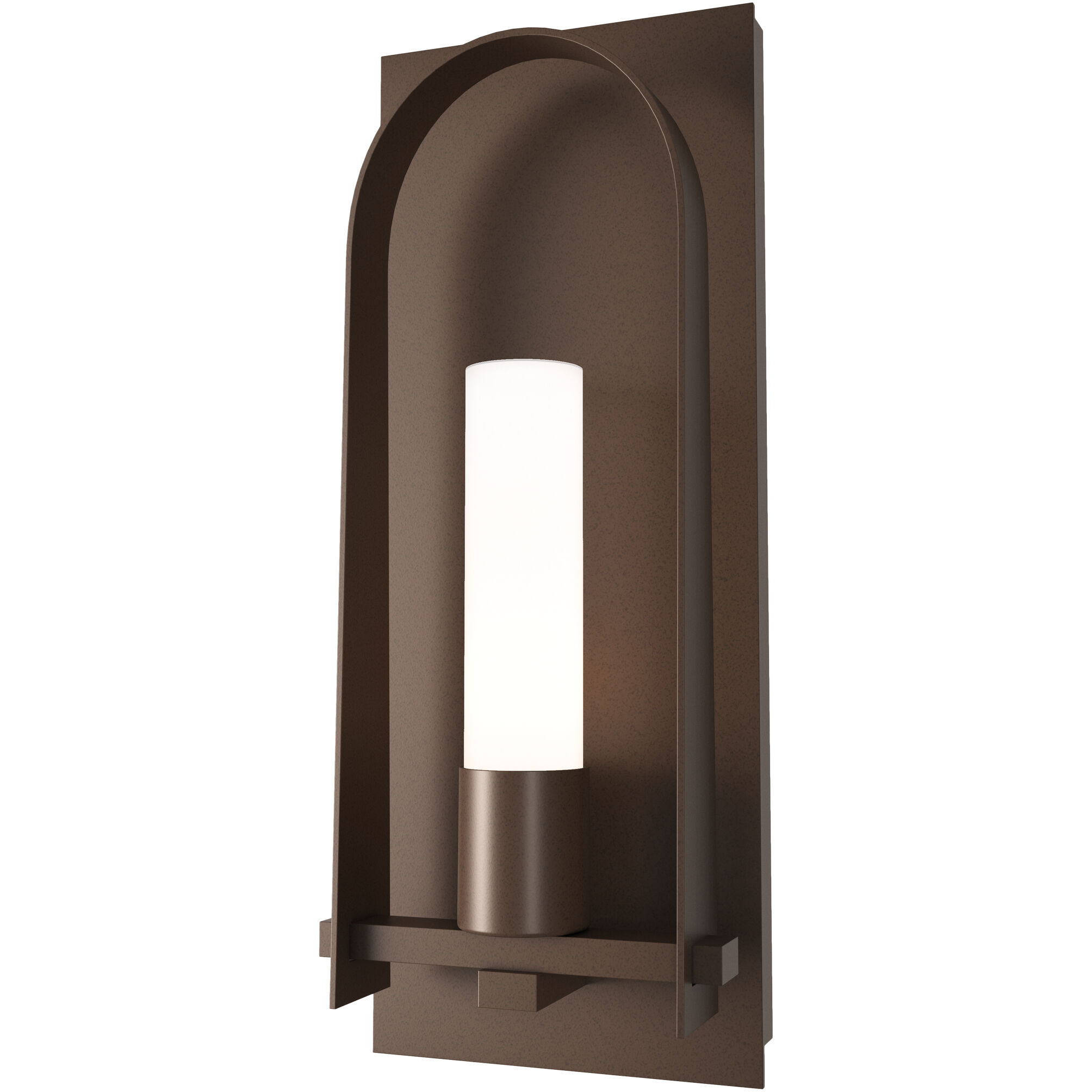 Triomphe 1 Light 27.2 inch Coastal Bronze Outdoor Sconce in Opal, Large