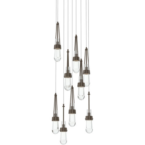 Link 9 Light 20.5 inch Ink Pendant Ceiling Light