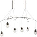 Kiwi 6 Light 36.8 inch Bronze Pendant Ceiling Light