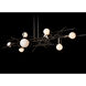 Brindille 8 Light 54.8 inch Dark Smoke Linear Pendant Ceiling Light