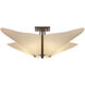 Kirigami 4 Light 22.5 inch White Semi-Flush Ceiling Light