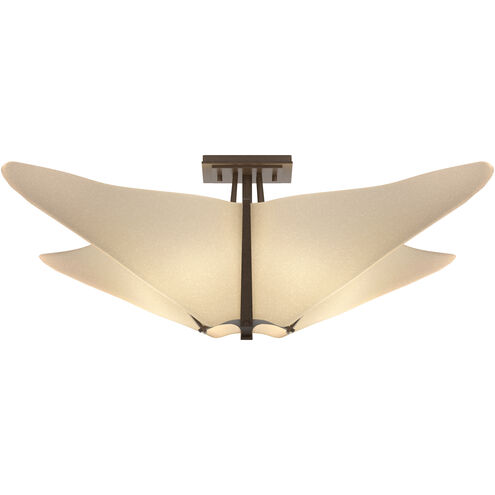 Kirigami 4 Light 22.5 inch White Semi-Flush Ceiling Light