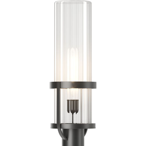 Alcove 1 Light 22.4 inch Coastal Black Outdoor Post Light in Clear
