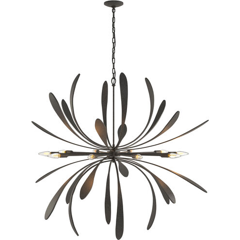 Dahlia 10 Light 48.9 inch Natural Iron Chandelier Ceiling Light, Large
