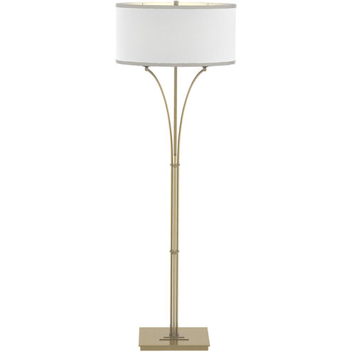 Formae 58.1 inch 100 watt Modern Brass Floor Lamp Portable Light in Natural Anna