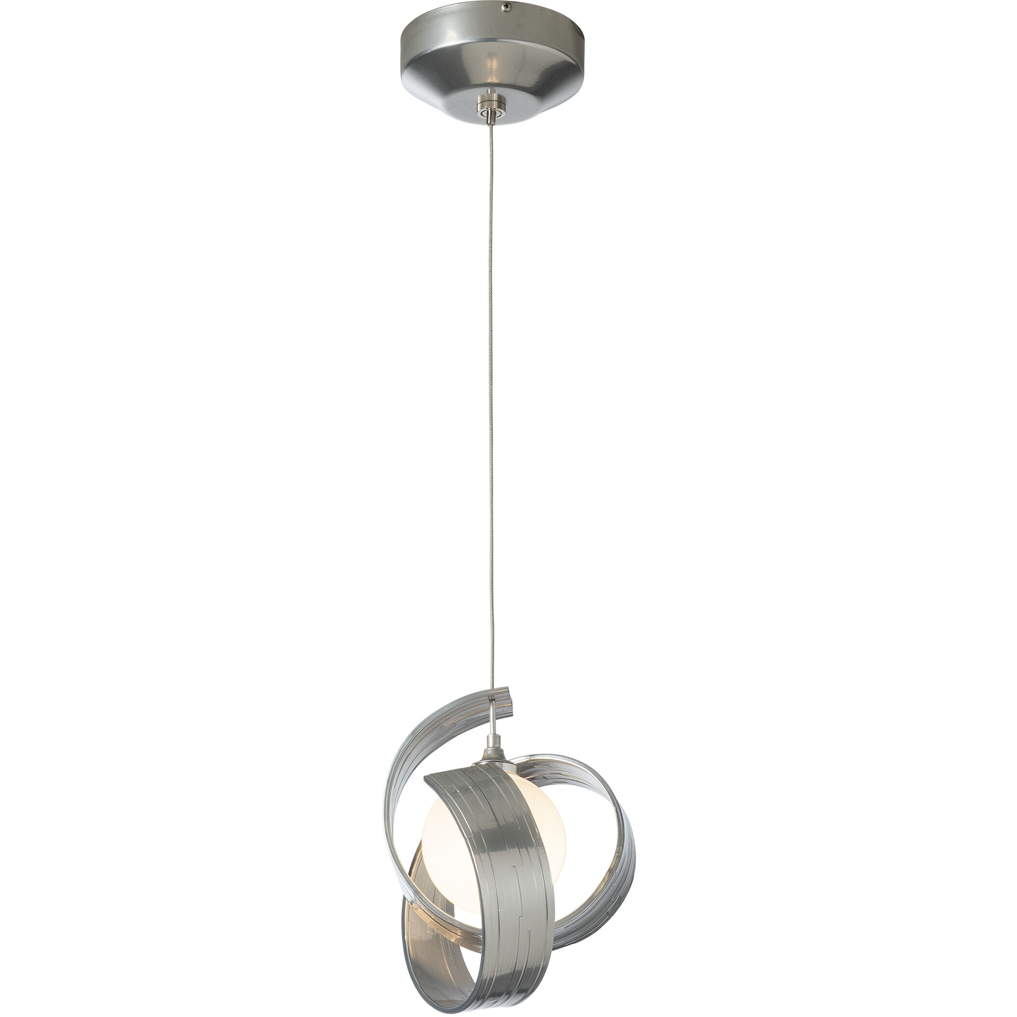 Riza 1 Light 9.1 inch Sterling Mini Pendant Ceiling Light