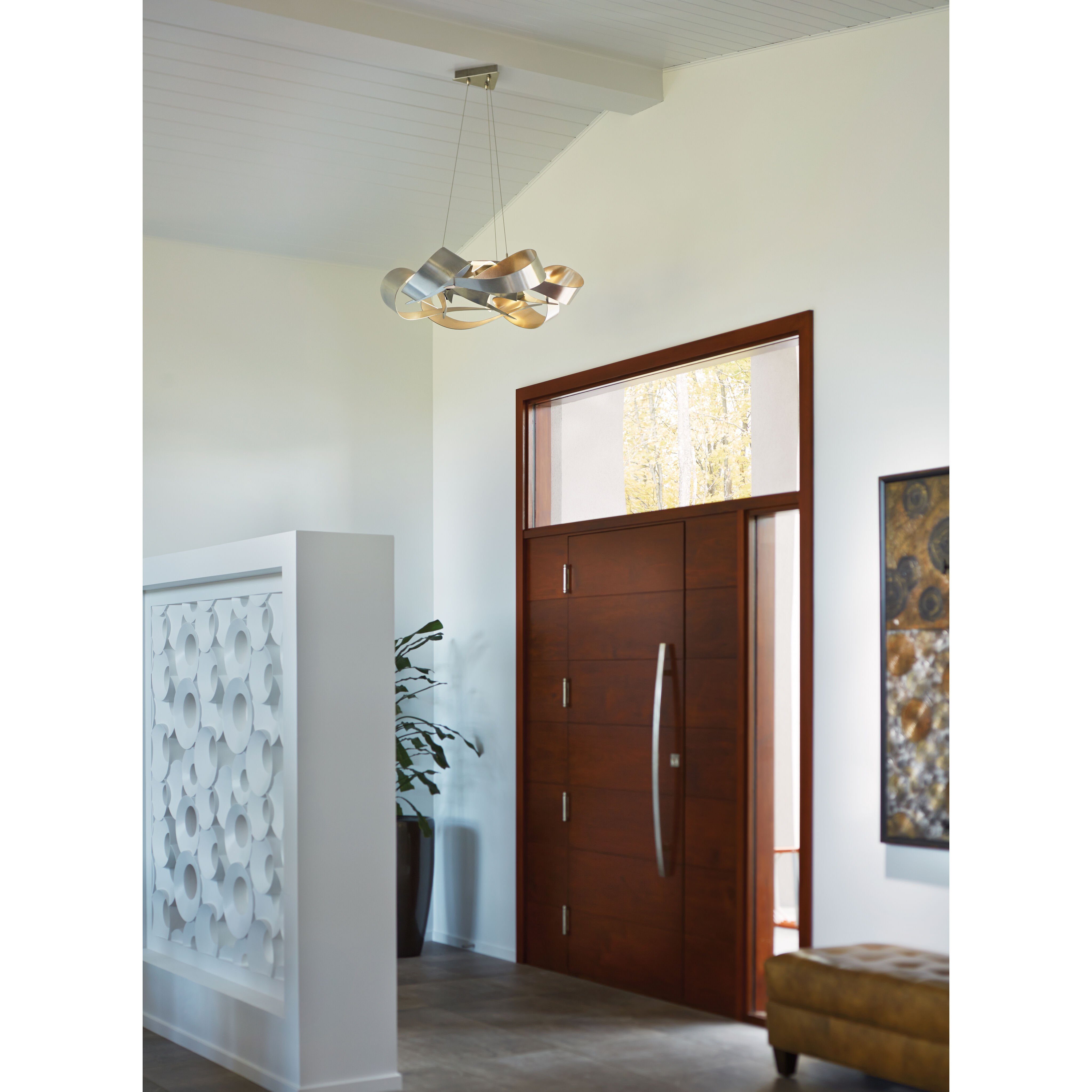 Flux LED 39.4 inch Vintage Platinum Pendant Ceiling Light, Large