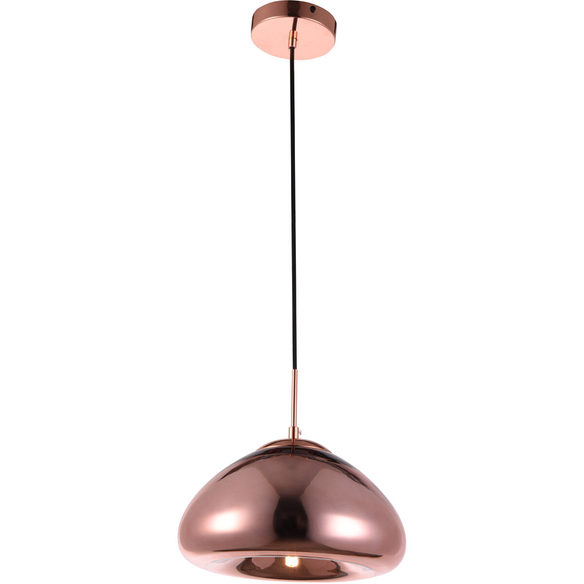 Reflection 1 Light 11 inch Copper Pendant Ceiling Light
