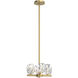Gatsby 4 Light 11.6 inch Modern Brass Semi-Flush/Pendant Ceiling Light