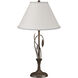 Forged Leaves and Vase 26.4 inch 150 watt Bronze Table Lamp Portable Light in Natural Anna