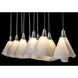 Mobius 10 Light 45.6 inch Sterling Pendant Ceiling Light, Rectangular