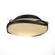 Flora 2 Light 13.9 inch Black Flush Mount Ceiling Light