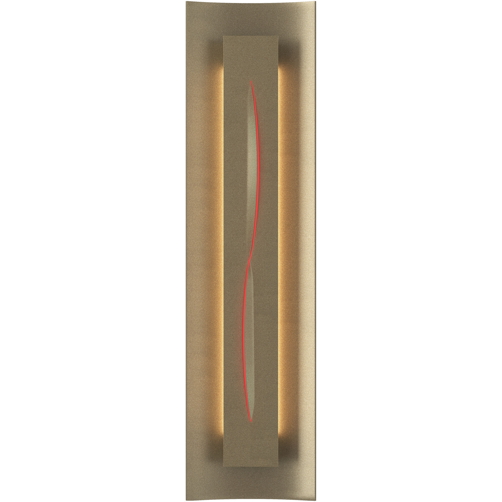 Gallery 3 Light 7.1 inch Soft Gold ADA Sconce Wall Light in Red